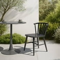 thumbnail image 4 of Shio Dining Chair Black Dining Chair, Modern Style, Weather resistant powder coated aluminum frame, Aluminum, Outdoor Dining, 4 of 11