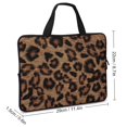 Bybiment Laptop Bag 10 Inch, Pattern Animal Leopard Waterproof Portable
