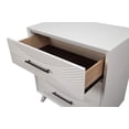thumbnail image 3 of Alpine Furniture Tranquility Petite Commode en Bois à 3 Tiroirs, Blanc, 3 of 5