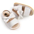 thumbnail image 3 of Infant Baby Girl Boy Sandals Comfort Premium Summer Outdoor Casual Beach Shoes with Flower Bowknot Anti Slip Rubber Sole Newborn Toddler Prewalker First Walking Shoes, 3 of 6