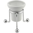 thumbnail image 1 of AGM Home Store BA Opera Ceramic Toothbrush Toothpaste Holder Bathroom Tumbler, Brass, 1 of 1