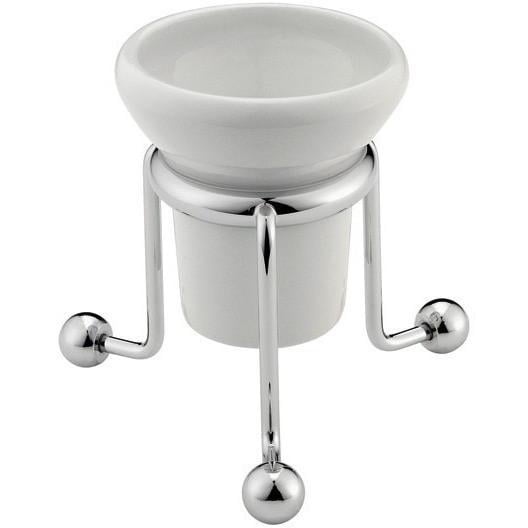 AGM Home Store BA Opera Ceramic Toothbrush Toothpaste Holder Bathroom Tumbler, Brass