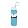 thumbnail image 4 of Mainstays 24 oz Blue Stainless Steel Double Wall Water Bottle, Straw Lid, 4 of 9