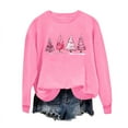 thumbnail image 4 of Women Casual Sweatshirts Christmas Tree Pullover Printed Outfits Snowflake Clothing Festival Shirts Merry Christmas Clothes Fall Trendy Tops Crewneck Garments, 4 of 6