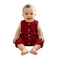 thumbnail image 3 of Girls Romper & Jumpsuit for Kids Lightweight Summer Breathable Sleeveless Home Wear Jumpsuit for Daily Activities, 3 of 3