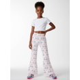 thumbnail image 4 of 4-5Y Girls Colored Flared Pants Digital Print Trousers Slim-Fit Wide Leg Flare for Spring Summer Autumn, 4 of 6