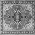 thumbnail image 1 of Ahgly Company Indoor Square Medallion Gray Traditional Area Rugs, 4' Square, 1 of 1