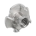 thumbnail image 3 of Unique Bargains 1/4'-20 T-nut 100 Pack 304 Acier Inoxydable 4 Écrous à Té à Dents Filetés Insertion, 3 of 6