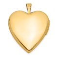 thumbnail image 3 of 14K Yellow Gold Charm Pendant Locket 24 mm 20 20Mm Enamel Rose I Love You Heart, 3 of 4