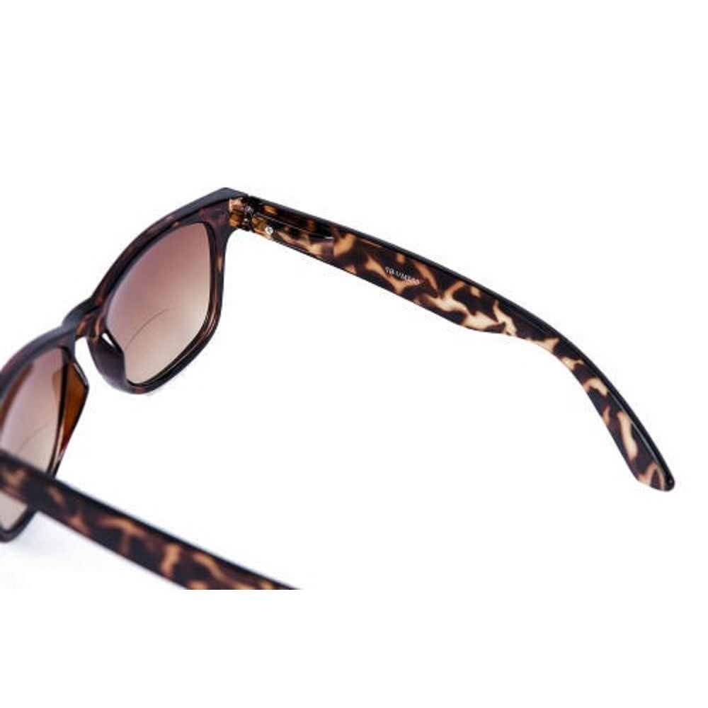 "Lovin Rays" Classic Polarized Nearly Invisible Line Bifocal Sunglasses - Tortoise - 2.00