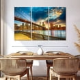 thumbnail image 3 of Elephant Stock Spectacular Manhattan Sunset Wall Art - Horizontal Multi Panel Canvas - Living Room Wall Decor - Places Multi Panel - Gray And Brown Decor - 65" x 42", 3 of 8