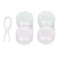 thumbnail image 2 of Contact Lens Case Kit, Easy Open Portable Size Contact Lens Holder Kit L R Marks With Small Tweezers For Travel Use, 2 of 8