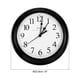 thumbnail image 2 of Reloj de Pared Uxcell de 9 Pulgadas, Operado por Batería, Silencioso, Relojes de Pared Redondos Negros, 2 of 6