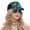 thumbnail image 5 of Picia Machinery Road Construction Pattern Trucker Hat,Baseball Cap,Sun Protection Cap,Stylish Headwear,Leisure Cap,Outdoor Sports Cap, 5 of 7