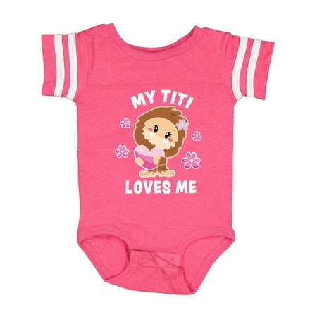 

Inktastic My Titi Loves Me with Bigfoot Gift Baby Girl Bodysuit