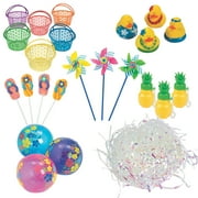 Luau May Day Basket Kit for 24, Party Supplies, Luau, 148 Pieces