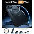 thumbnail image 5 of Apple iPhone 15 Case with Magnetic Rotatable Ring 6.1" Black, 5 of 5