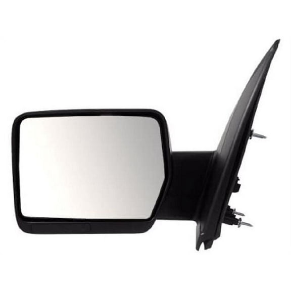 Left Driver Side Manual Mirror - Textured - Standard Square Head - Compatible with 2009 - 2011 Ford F150 2010