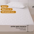 thumbnail image 6 of UPONRAY Twin Mattress Protector, Quilted Waterproof Mattress Protector with Deep Pocket up to 12 Inches, Soft Breathable Noiseless Bed Pad Topper, Queen Bed Cover for Home, Bedroom, Hotel (Dark Gray), 6 of 8