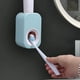 thumbnail image 5 of Montaje en pared Dispensador de pasta de dientes Ahorro de espacio SPAIL AUTOMÁTICO Ducha Sala de ducha Titular de dispensación Estante de almacenamiento Hogares Dormam Dorm Blue Inevent HA059665-01B, 5 of 7