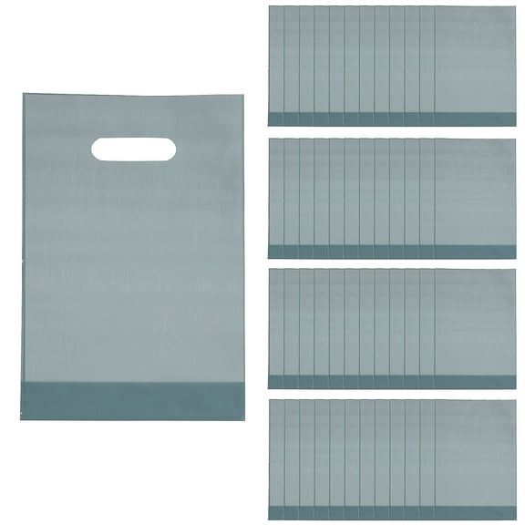 8 1/4" x 12" Bulk 50 Pieces Slate Blue Plastic Goody Bags