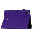 thumbnail image 6 of Allytech Case for iPad Pro 11" 4th/3rd/2nd/1st Gen, Embossed Pattern PU Leather Case with Card Slots & Pen Holder, Multi-Angle Viewing Stand Auto Sleep Wake Shockproof Case, Fit iPad Air 4/5, Purple, 6 of 10