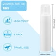 thumbnail image 2 of Refillable PETG Plastic Foaming Soap Dispensers with PP Plastic Pump for Shower Liquid Soap White 4.65x15.7cm Capacity: 200ml(6.76fl. oz), 2 of 7