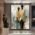 thumbnail image 4 of Hand-painted oil painting vertical abstract figure artwork oil painting wall art painting canvas wall decoration,102*76cm (40*30) inches, unstretched frameless, 4 of 4
