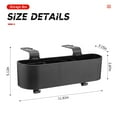 thumbnail image 2 of Organizador para reposacabezas de asiento trasero de coche con portavasos, caja de almacenamiento colgante para respaldo de asiento con ganchos, bebida multifuncional (negro), 2 of 5