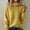 #384-Yellow, variant on Wowcloth Womens Long Sleeve Slim Fit Knit Pullover Sweater, Solid Color Hooded Design, Warm & Comfortable for Casual Wear