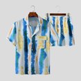 thumbnail image 2 of Vedolay Mens' Short Sets 2023 New Men Spring Summer Suit Print Shirt Short Set 2 Piece Shirt Mens Bathing Suit,White XXL, 2 of 5