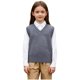 thumbnail image 4 of Odeerbi Niños de Punto Suéter V Cuello Chaleco Sin Mangas Suéter Chaleco Uniforme de La Escuela, 4 of 7