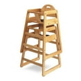 thumbnail image 2 of L.A. Baby  Stack-Able Solid Wood High Chair for Restaurant & Home Use  Gray, 2 of 11