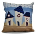 thumbnail image 2 of Simply Daisy 16" x 16" Coastal Houses Geometric Print Pillow, 2 of 2