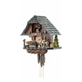thumbnail image 4 of Cuckoo Clock Black Forest house with moving wood sawer and mill wheel KA 3702, 4 of 4