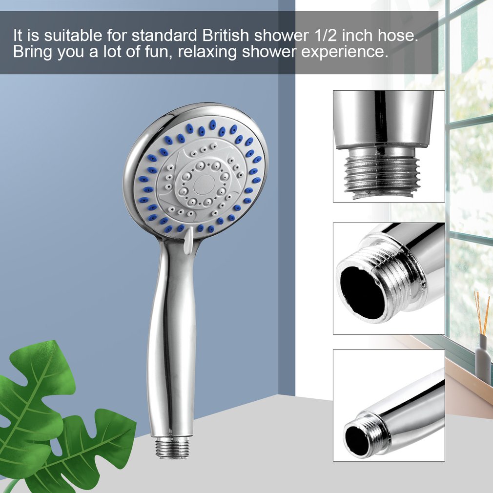 Universal 3 mode Function Chrome Handheld Home Bathroom Shower Head Water Part