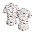 thumbnail image 3 of Goofa Dachshund Dog Pattern Women's Slim-Fit Short-Sleeve V-Neck T-Shirt,Classic-Fit Short-Sleeve V-Neck T-Shirt-X-Large, 3 of 5