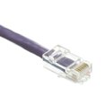 thumbnail image 3 of 10 foot Cat6 Purple Ethernet Patch Cable, Bootless, 24AWG Network Cable with RJ45 Gold Plated Connector, 4 pair Stranded Bare Copper, Unshielded Twisted Pair (UTP) Internet Patch Cable, CableWholesale, 3 of 4