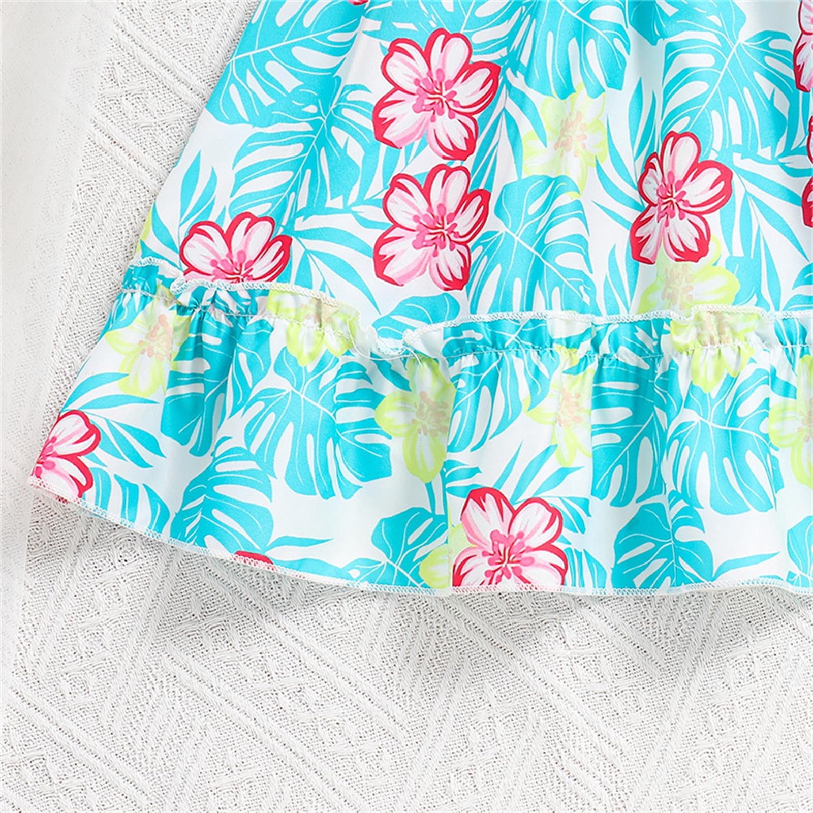 Girls Summer Outfits 2024 Summer Clothing 8 12 Years Old Top Printed Half Skirt Large's Suit Clothing Set,Size 8 Years-9 Years