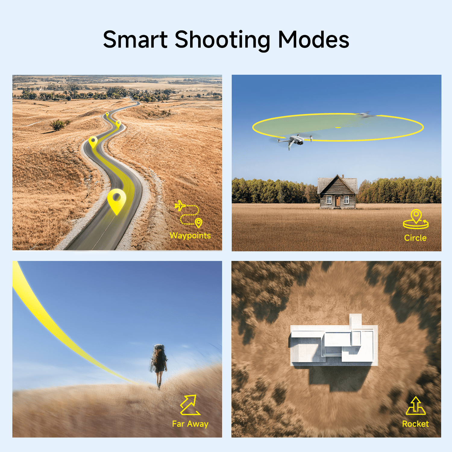 Snaptain P10 GPS Drone with 4K Camera, Foldable Brushless Motor Drone for Beginners with Smart Shooting Modes, 50 Min Flight