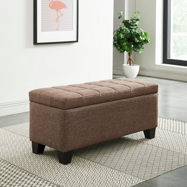 Fabric Storage Ottoman