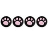 OKESYO 4pcs Cat Paw Thumb Grips for PS5 PS4 PS3 Xbox One 360 Controller (Pink)