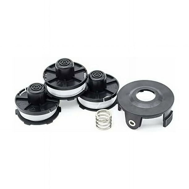 Juego de 3 bobinas de hilo para desbrozadora Makita 195858-1 (longitud: 8 m, ? 1,60 mm con tapa de bobina)