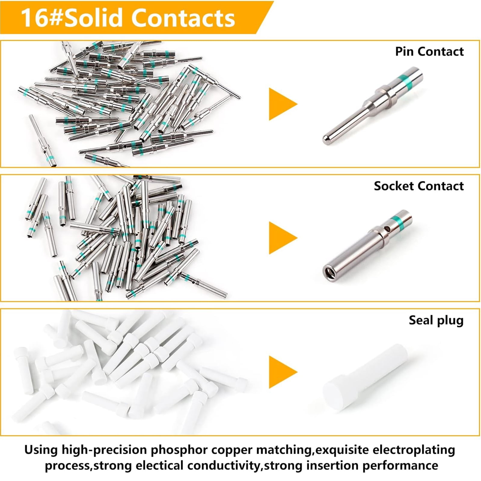 338Pcs Deutsch Connector Set 2/3/4/6/8/12Pin Connectors, Deutsch Crimping Tool, Removal Tool Waterproof