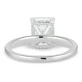 thumbnail image 4 of ESTE ORIGIN 2Ct Emerald Cut Lab Grown Diamond Solitaire Engagement Ring - Hidden Halo in 10K White Gold Emerald Ring for Women, US 9., 4 of 8