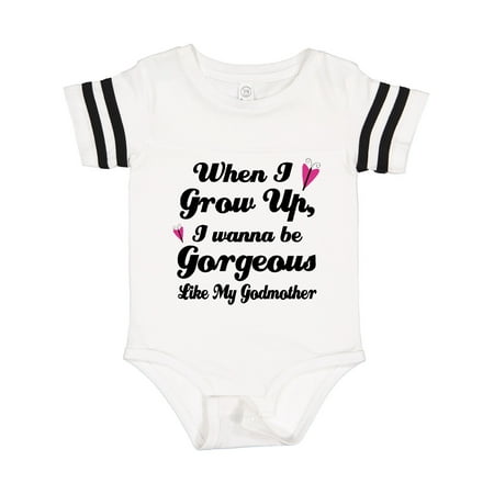 

Inktastic Gorgeous Like My Godmother Gift Baby Girl Bodysuit