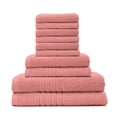 thumbnail image 4 of Softee 10-Piece 100% Cotton Bath Hand Wash Towel Set, Coral, 4 of 4