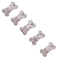 thumbnail image 1 of 5 pcs/set Mini Grid, Stripe Pattern Lightweight Pet Hair Accessories for Small Dogs Bone Shape Pet Hairpin Cat Grooming Supplies Dog Hair Clip Snap Hair Clips WAVE, 1 of 8