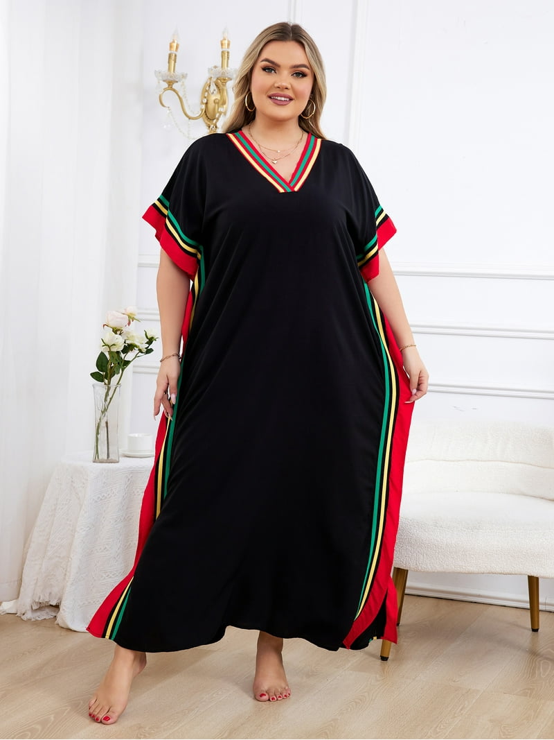chinese dress ladies Unique Vintage Plus Size Teal Velvet Batwing Sleeve Maxi Dress main image 1