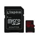 Kingston Canvas React - Carte Mémoire Flash (Adaptateur microSDXC vers SD Inclus) - 64 GB - A1 / Vidéo Classe V30 / UHS-I U3 / Class10 - microSDXC UHS-I – image 2 sur 3